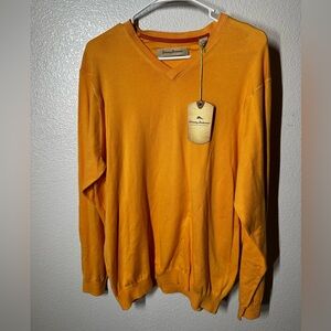 Tommy Bahama Tangerine V-Neck Top